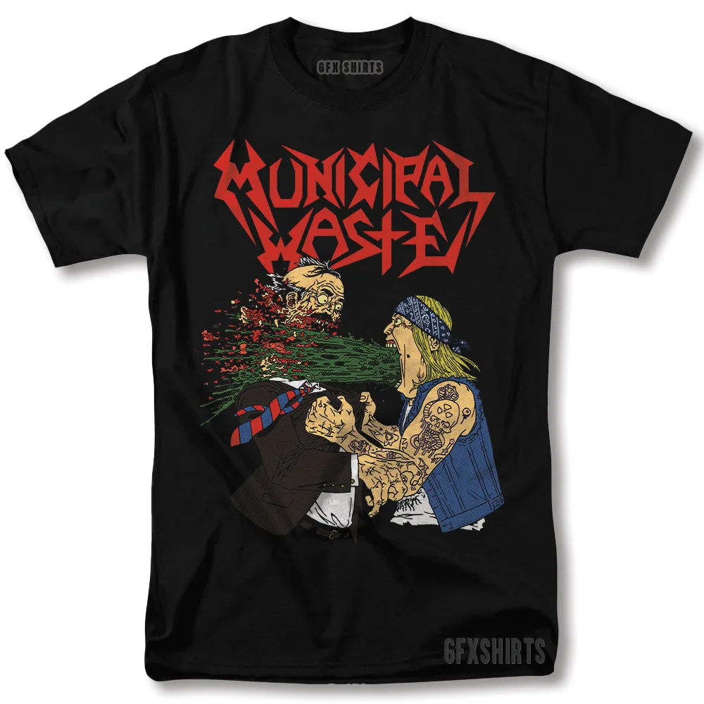 

Municipal Waste T Shirt Rock Merch Concert Tour Vntg Design