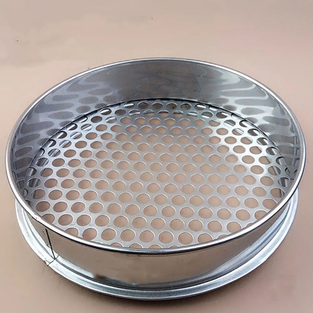 

Round Hole Sieve 20cm 13mm Holes Wear-resistant Reusable Sifter Garden Soil Coffee Beans Lightweight Durable Home Supply