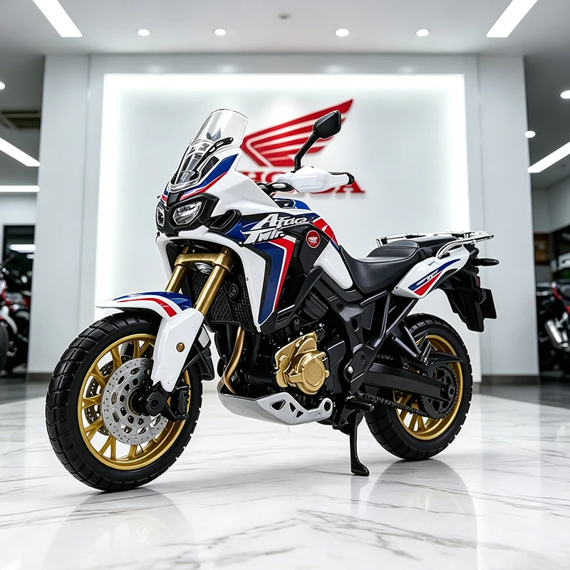 Maisto 1/18 HONDA Africa Twin DCT Legierung Motorradmodell Fahrzeugsammlung Autobike Stoßdämpfer Offroad Motorradmodell