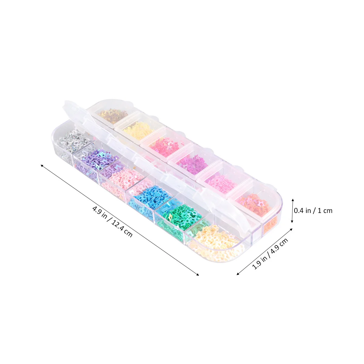 Lentejuelas para uñas, pegatinas artesanales con forma de estrella colorida, decoración artística para uñas para mujeres y niñas, calcomanías de diseño para manicura para fiestas y vacaciones