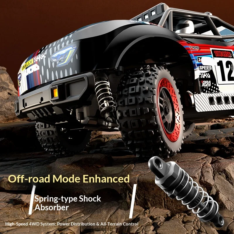 

Delin 18104 1:18 Scale 4WD Remote Control RC Crawler Short Truck Simulation High Speed Electric Model Car Toy