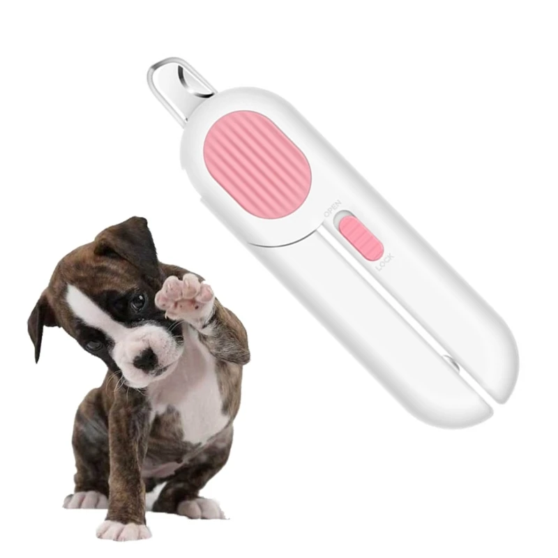 Y166 Cutter with LED Light Pet Trimmers Paw Cutter Dogs Cutter Avoid Excessive Cutting Dogs