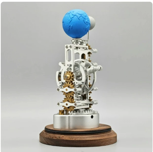Metal Tourbillon Mechanical Model 3D Puzzle Dynamic Art Craft Ornament Home Decor Gift