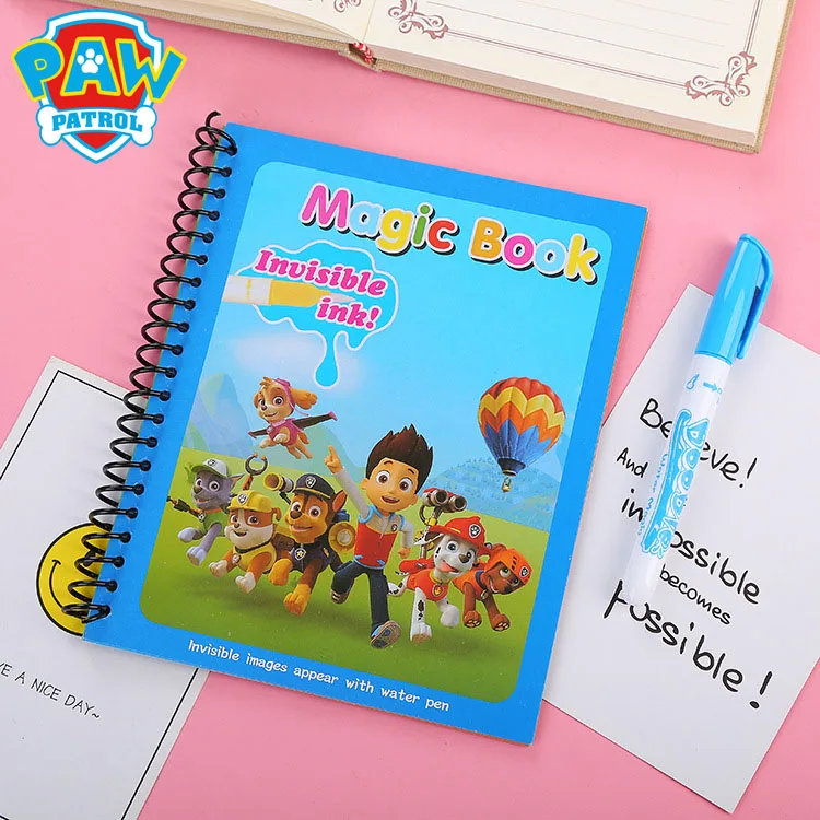 Paw Patrol Creativity Graffiti Magic Book Chase Marshall Skye Cartoon Toys Model Seal Water Painting Children Birthday Gifts