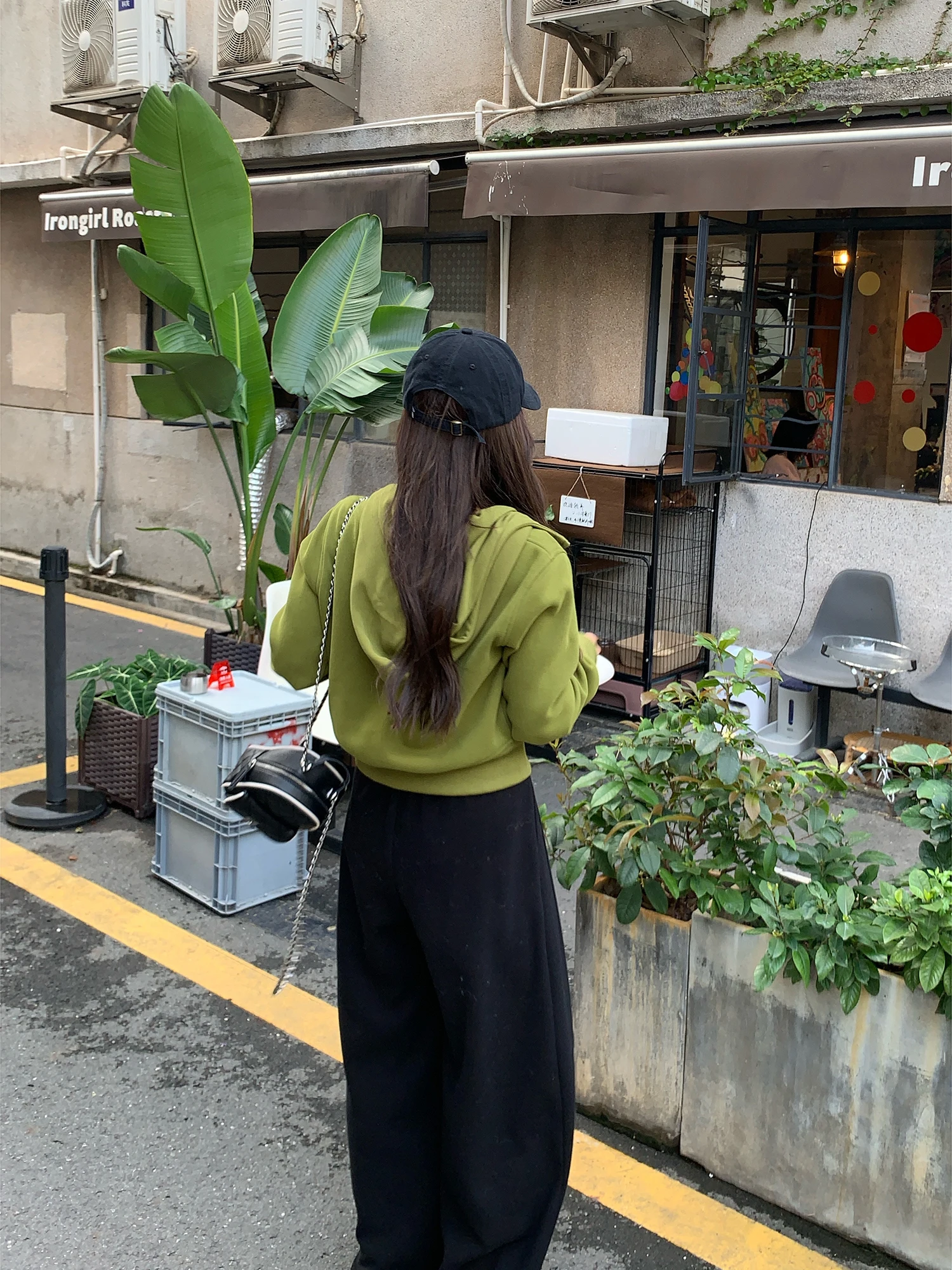 Faionable een Sudadera con capucha para mujer, ropa de abrigo informal de invierno, corte holgado, larga, con cremallera, efecto adelgazante de Color