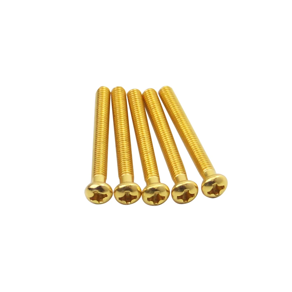 FLEOR 20PCS Guitar Pickup Height Screw Guitar Humbucker Pickup Mounting Screws 3x27mm Gold