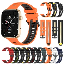 20 22mm Watch Strap For COLMI P71 P73 P76 P81 P60 P68 P28 Band For COLMI C81 C60 C61 I31 M42 V70 V68 Watchband Silicone Bracelet