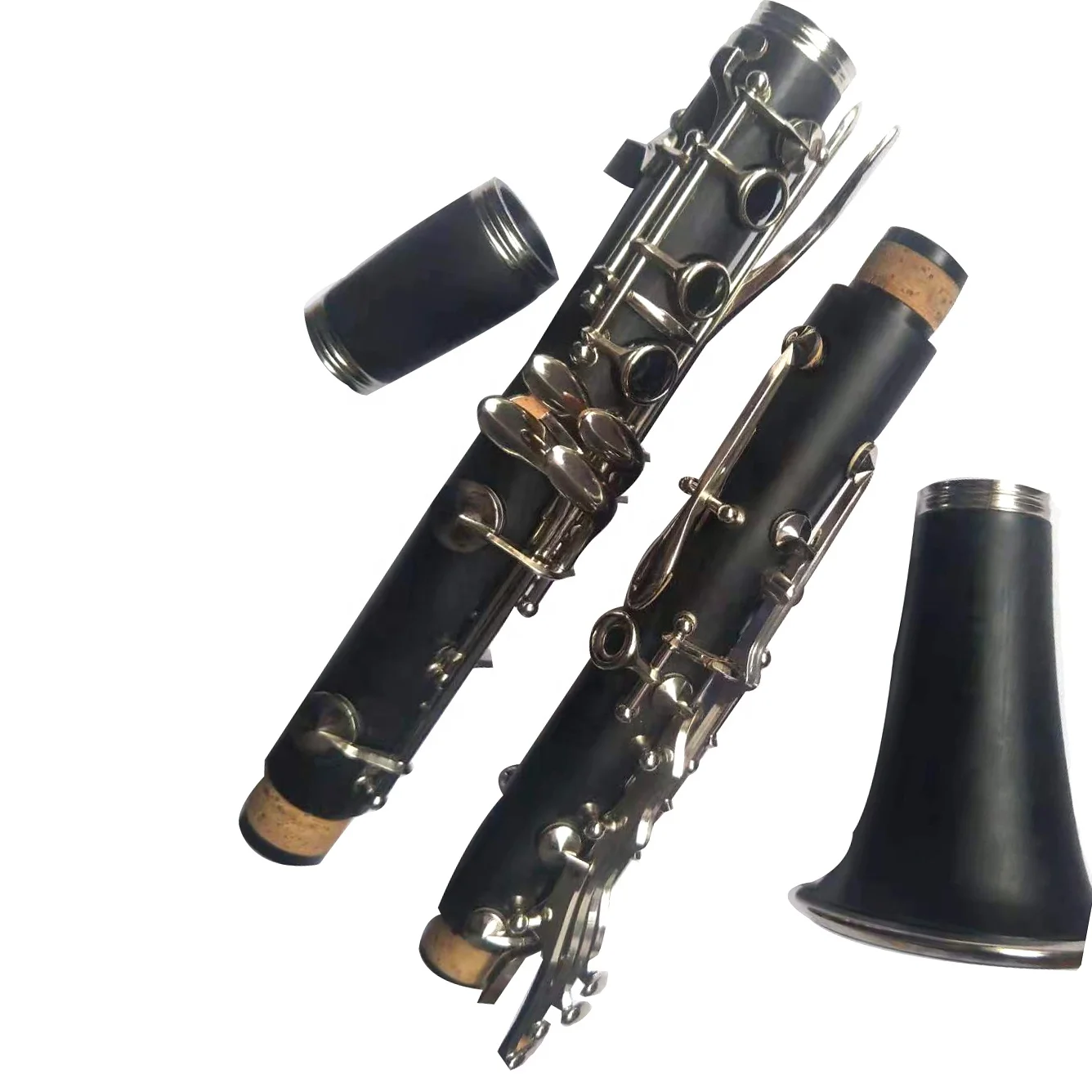 Hard Rubber Clarinet Nickel Plated Keys Student Playing Woodwind Instrument OEM ODM Production