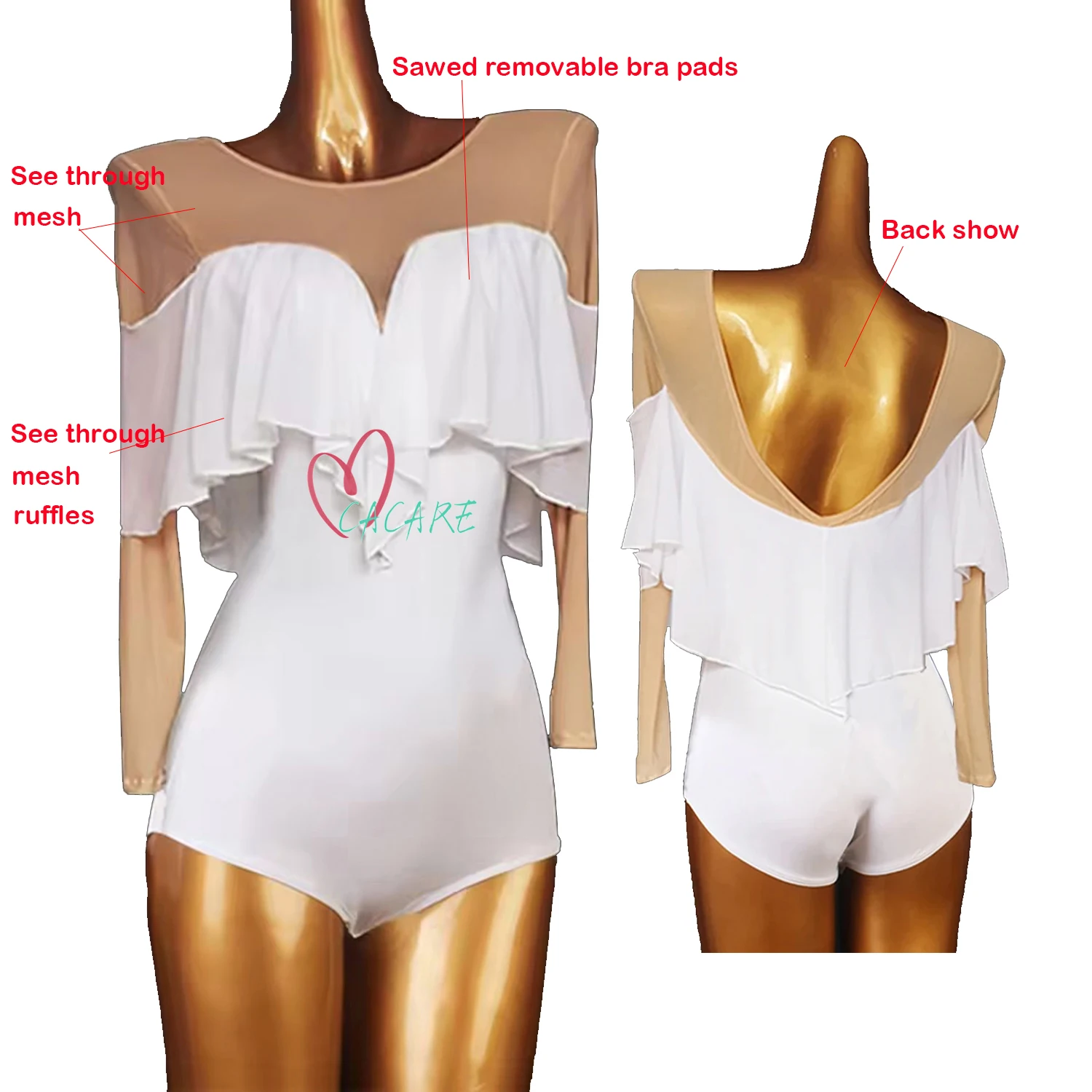 Dancewear Top Women Top Leotard for Latin Ballroom Dresses Waltz Dresses High Quality Modern Flamenco Dance Wear Costumes 0892