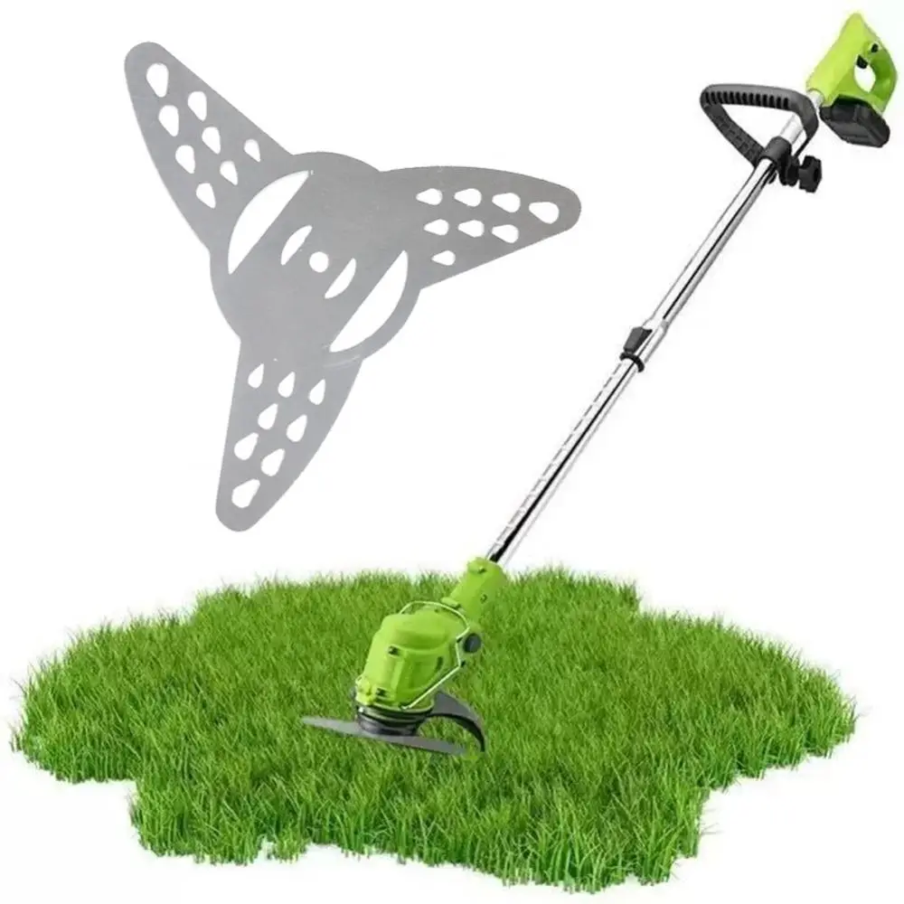 3 Teeth Grass Trimmer Cutter Heads Stainless Steel Multifunctional Weed Eater Head Mental Cutter Brush Cutter