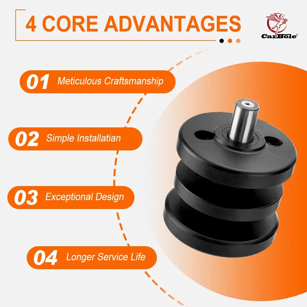 For Bobcat MT50 MT52 MT55 MT85 7109409 6730683 Bottom Track Roller 2 Kits