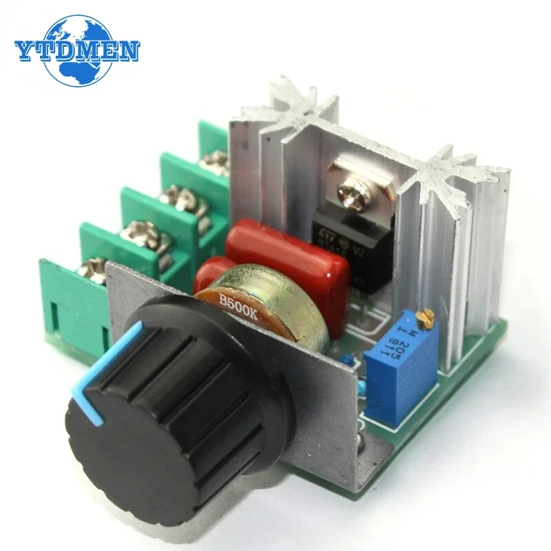 2000W 4000W 5000W 220V SCR Voltage Regulator Dimmer Motor Speed Controller Thermostat Hight Power Electronic Regulators Module