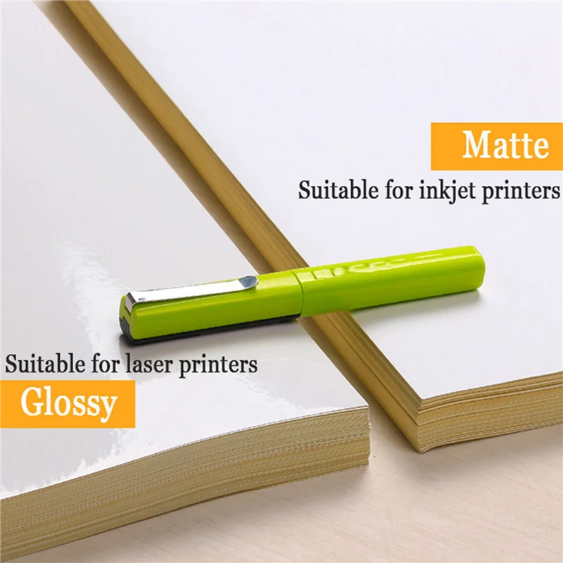 150 Sheets A4 White Self Adhesive Waterproof Sticker Label Glossy Surface Paper For Lazer Inkjet Printer Copier