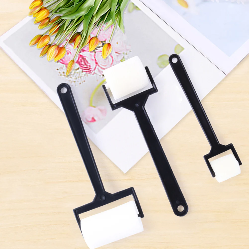 3Sets Sponge Painting Brush DIY Crafts Drawing Tool Oil Watercolor Acrylic Art Supplies Painting Sponge Brush