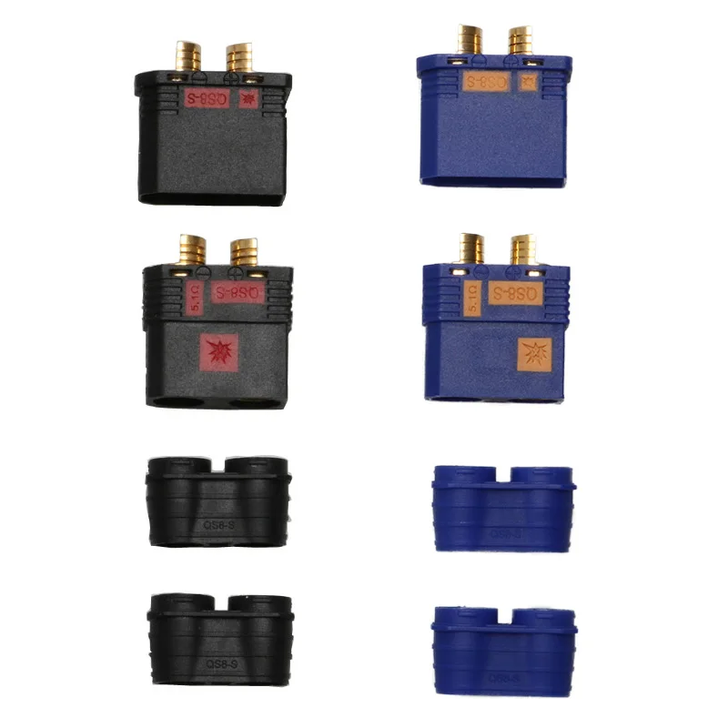 

Clearance Sale! 1Pair QS8-S 8mm Banana Plug Anti-spark Power Welding Connector Male Female Motor Vehicle Battery Connector