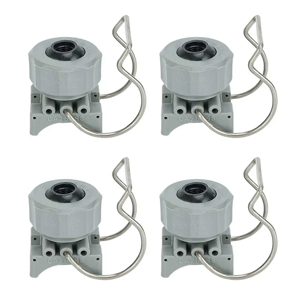 1/4 Inch Adjustable Ball Clamp Clip Nozzle 4Pcs for Watering Irrigation Cleaning Vegetables Fruits and Applications