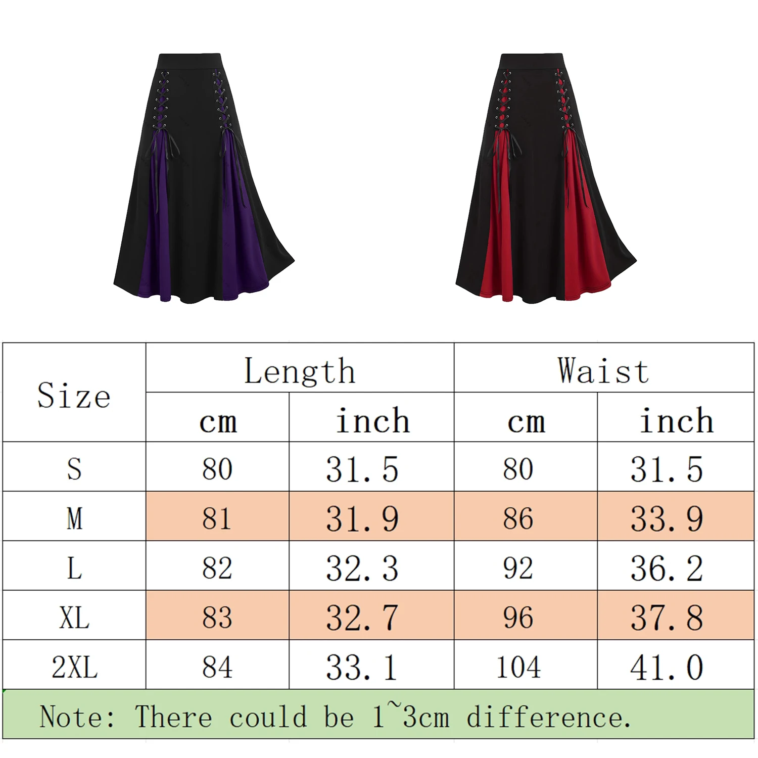 Femmes Maxi jupe Vintage été taille haute une ligne victorienne jupe longue Steampunk gothique ourlet à volants plissé jupes de fête