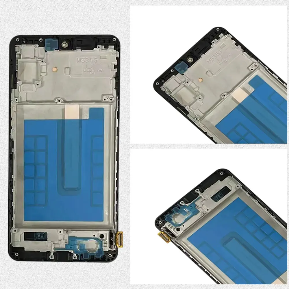 Super AMOLED M53 M54 LCD Touch Screen Digitizer Assembly for Samsung M53 5G LCD M536 M546 M536B Screen Pantalla Repair Parts LCD