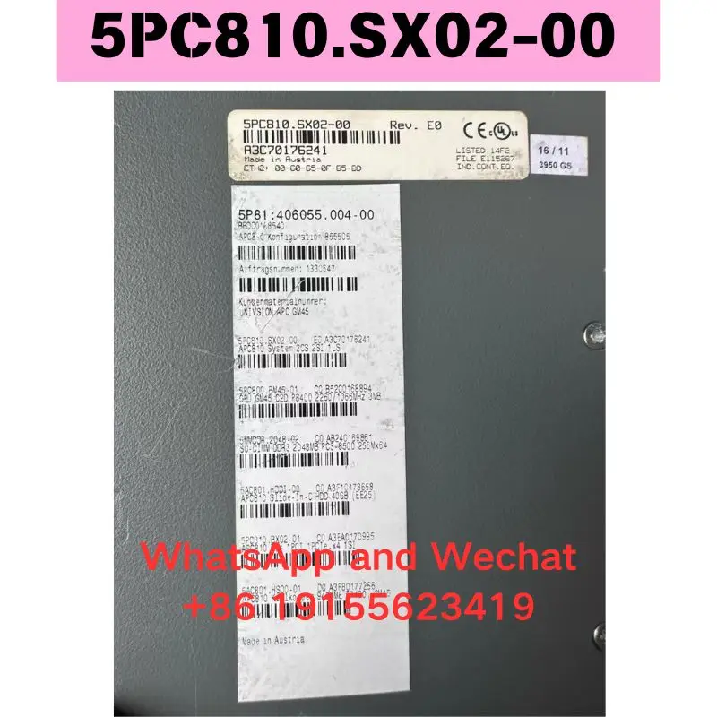 Used OEM disassembled parts IPC 5PC810.SX02-00 Functional test OK Quick delivery