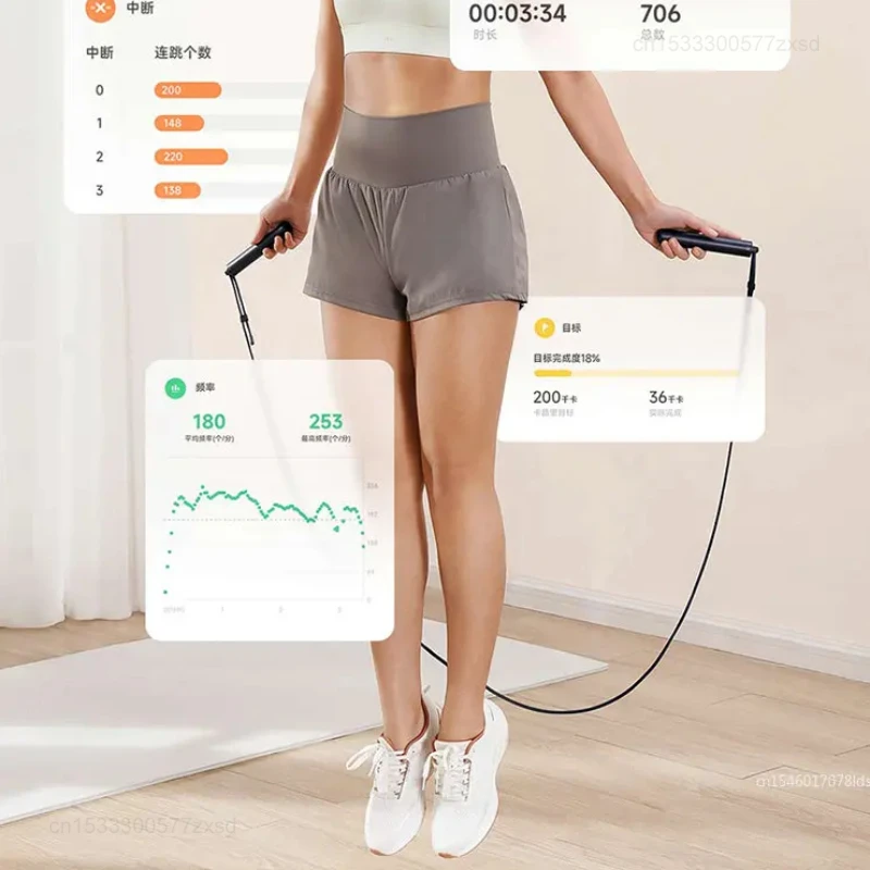 Mijia Smart Springtouw Digitale Teller Met App Instelbare Calorieberekening Sport Fitness Professionele Touwen Voor Thuis
