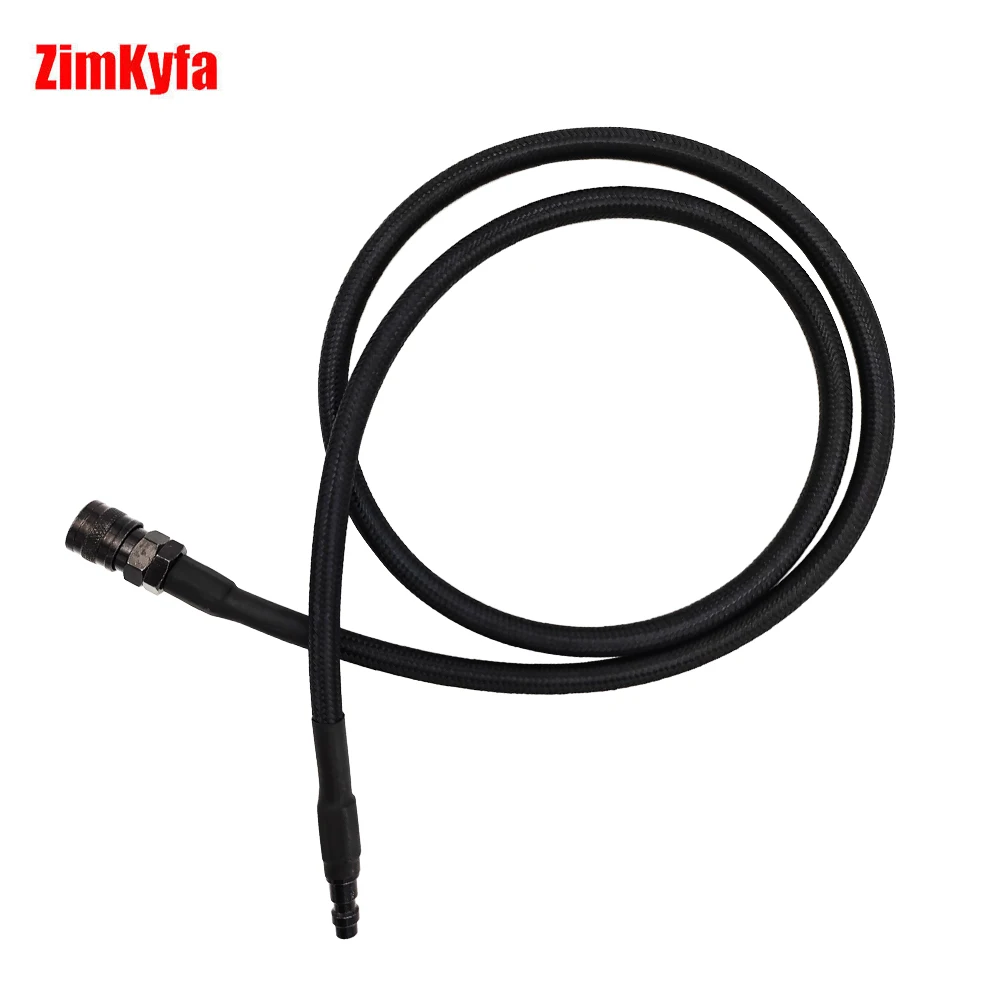 Manguera flexible HPA Air SLP, Cable trenzado negro, desconexión rápida, 40 pulgadas, máxima presión, 300 PSI