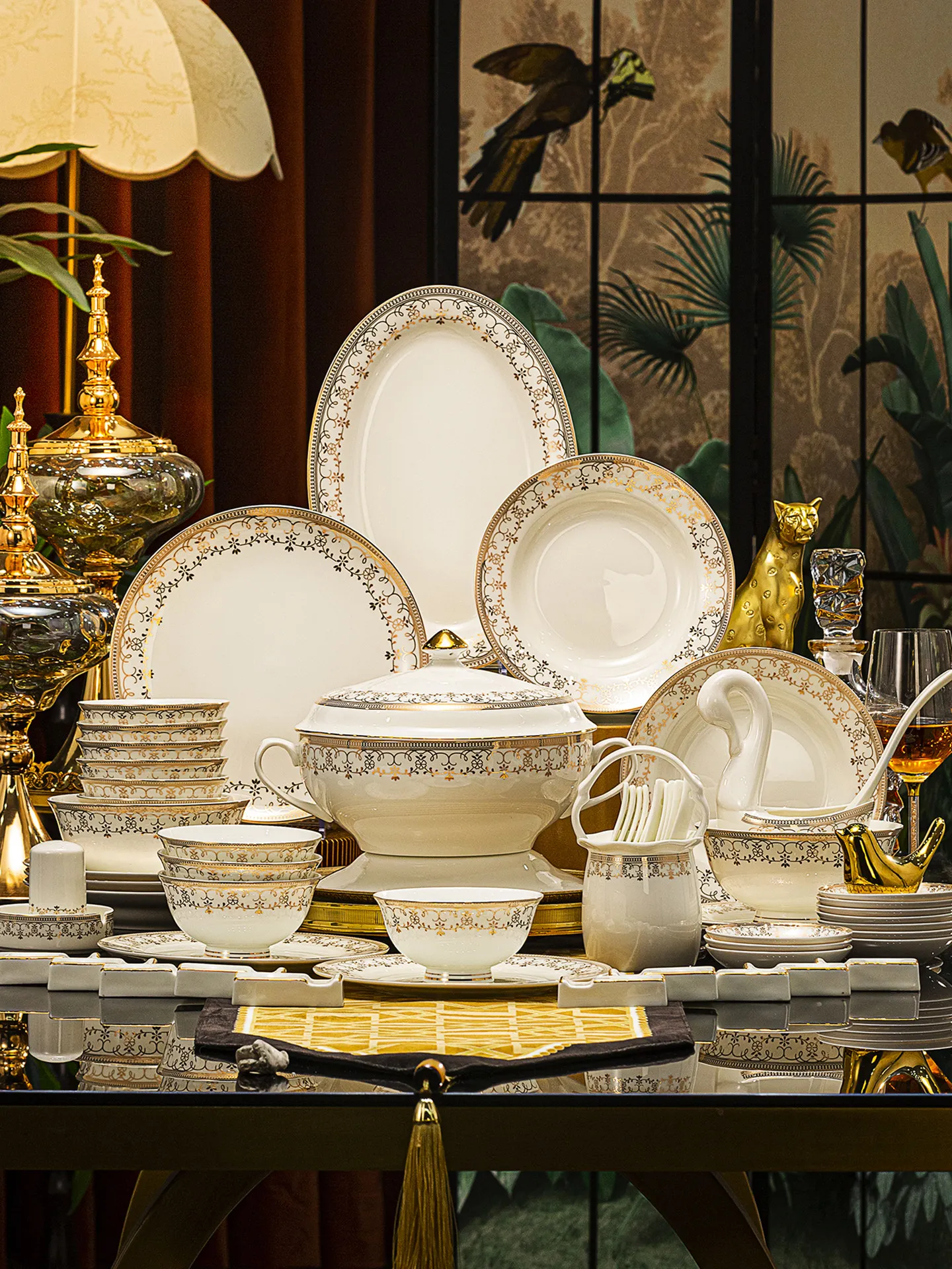 

Zmlceramic bowl and plate dinnerware set - premium tableware for home, housewarming, and wedding gifts - new high-end collection