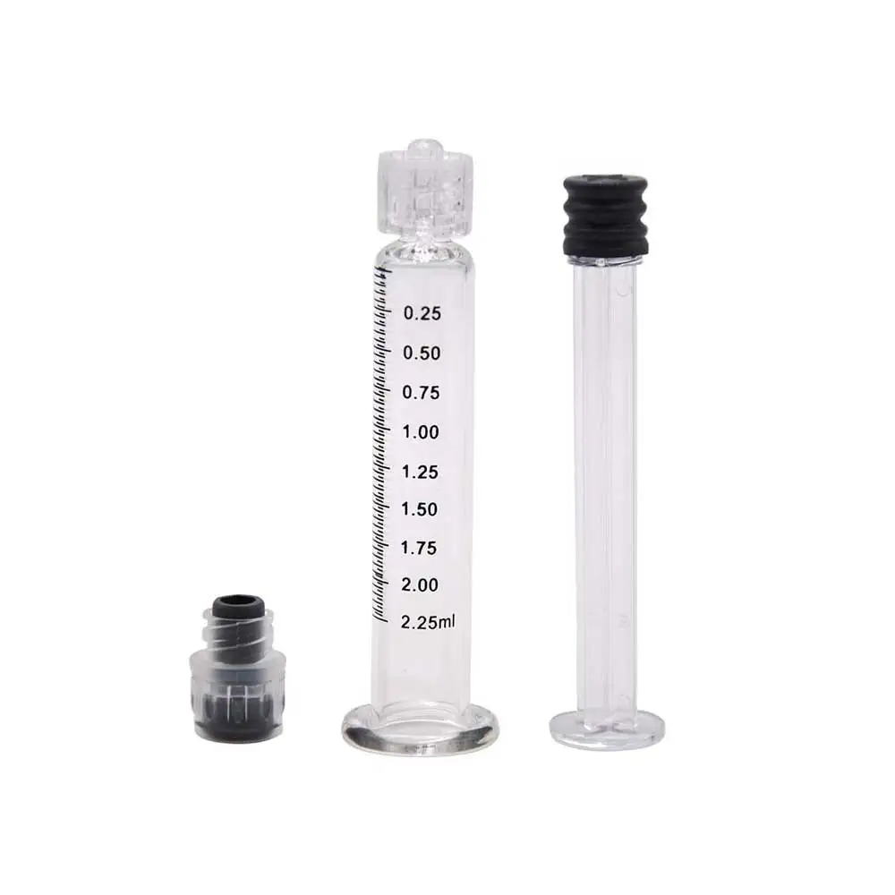 10pcs Borosilicate Glass Prefillable Syringe Glass Syringe Luer Lock Syringe 1ml/2.25ml/3ml/5ml view 4