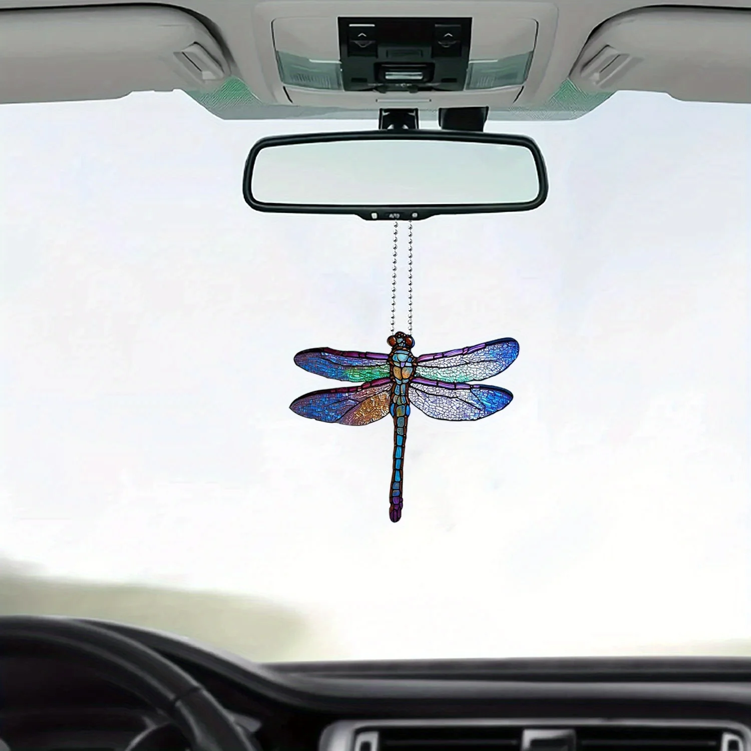 2PCS Dragonfly pendant ornament, suitable for cars, bags, keychains, and home decor