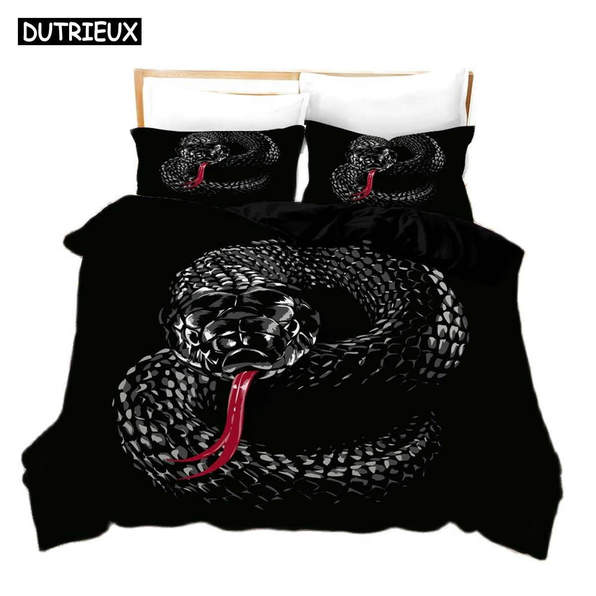 3D Ophidian Bedding Sets Duvet Cover Set With Pillowcase Twin Full Queen King Bedclothes Bed Linen