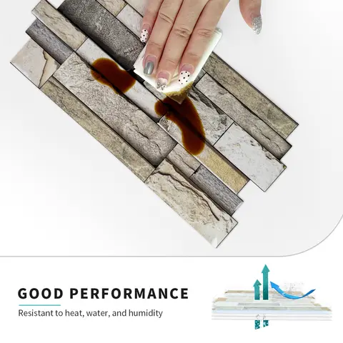 मोटी छीलने और चिपकाने वाली रसोई बैकस्प्लैश टाइल, रसोई बाथरूम बैकस्प्लैश के लिए संगमरमर डिज़ाइन वाली स्वयं चिपकने वाली दीवार टाइलें 8 best sales रसोई के लिए बैक स्प्लैश - №5