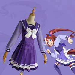 Horse Racing Girl cosplay costume White McQueen cosplay costume Female Treson Academy uniform School uniform Special Week