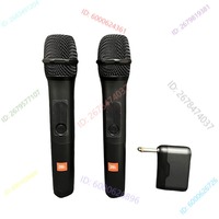 For Wireless Handheld Microphone Professional 2 Channel UHF System Mike 6.3 Interface 1 T Karaoke Singing KTV Performance