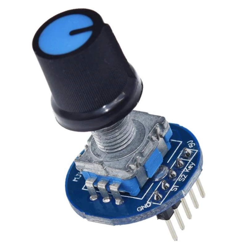 Rotary Encoder Module 5V Brick Sensor Development Round Audio Rotating Potentiometer Knob Cap for Arduino EC11