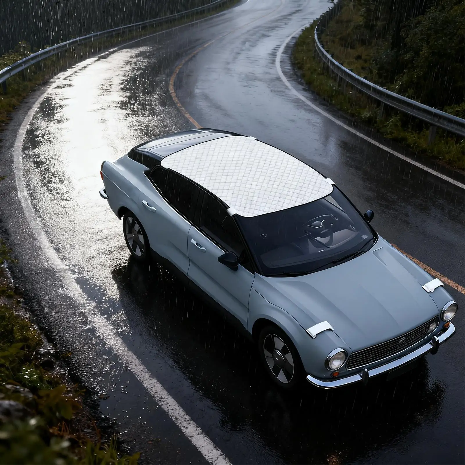 Sunroof Snow Cover Car Sleeping Accessories Waterproof Sun Protection Roof Cover For Sedans SUVs Car Sleeping Camping Road Trips