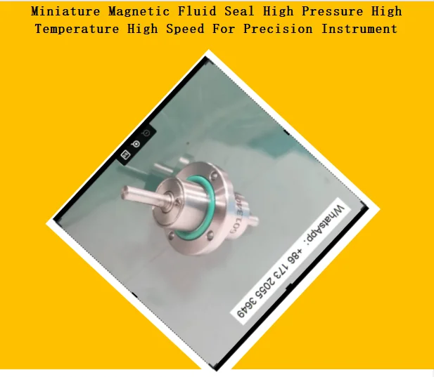Miniature Magnetic Fluid Seal High Pressure High Temperature High Speed For Precision Instrument