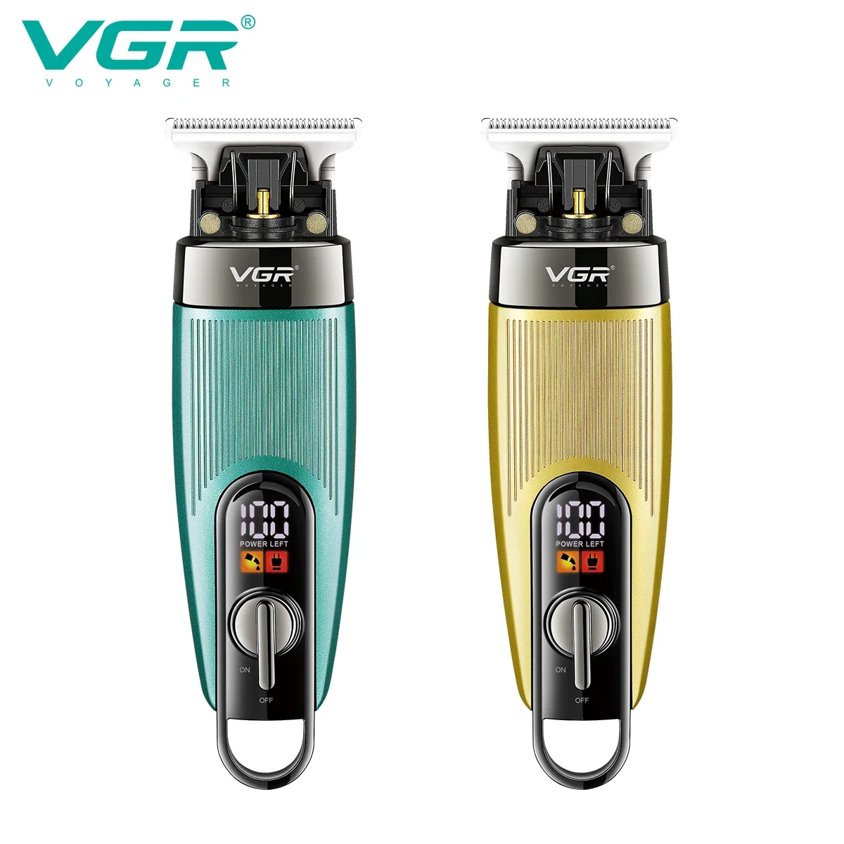 VGR 975 Hair Trimmer Professional Hair Clipper Rechargeable Haircut Machine Electric Trimmer Digital Display Clippers for Men