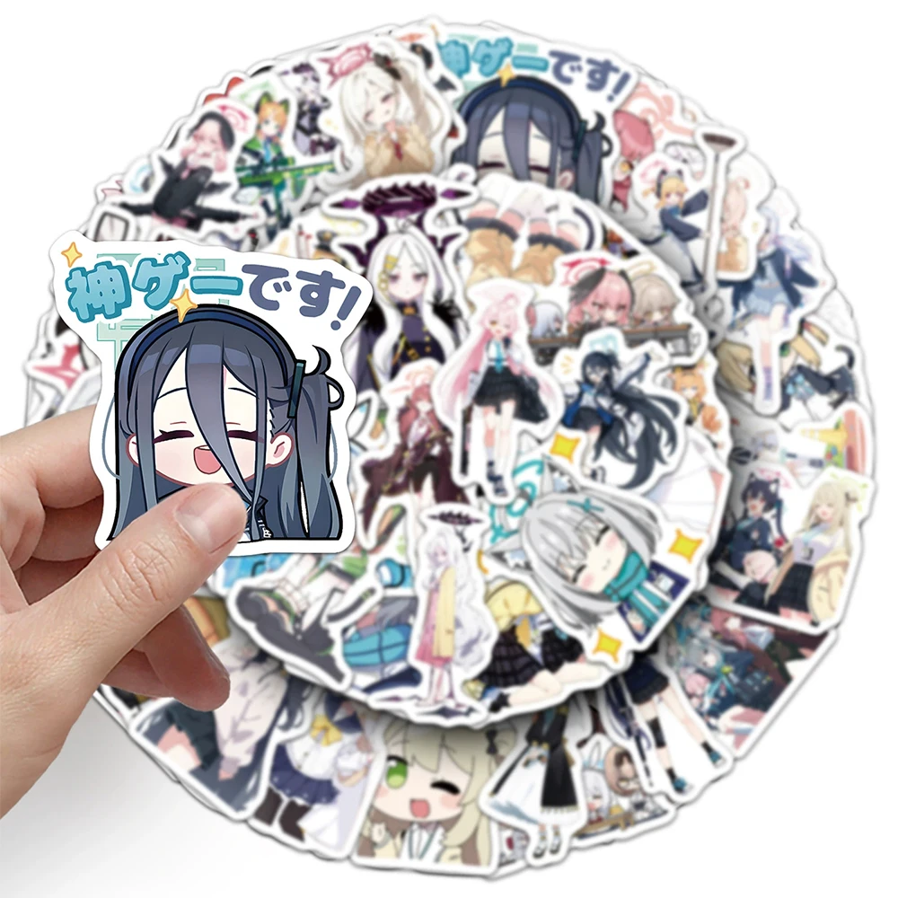 10/30/50 Stück Anime Blue Archive Sunaookami Shiroko Aufkleber Niedliche Cartoon-Aufkleber Laptop Koffer Telefon Graffiti Aufkleber Dekoration