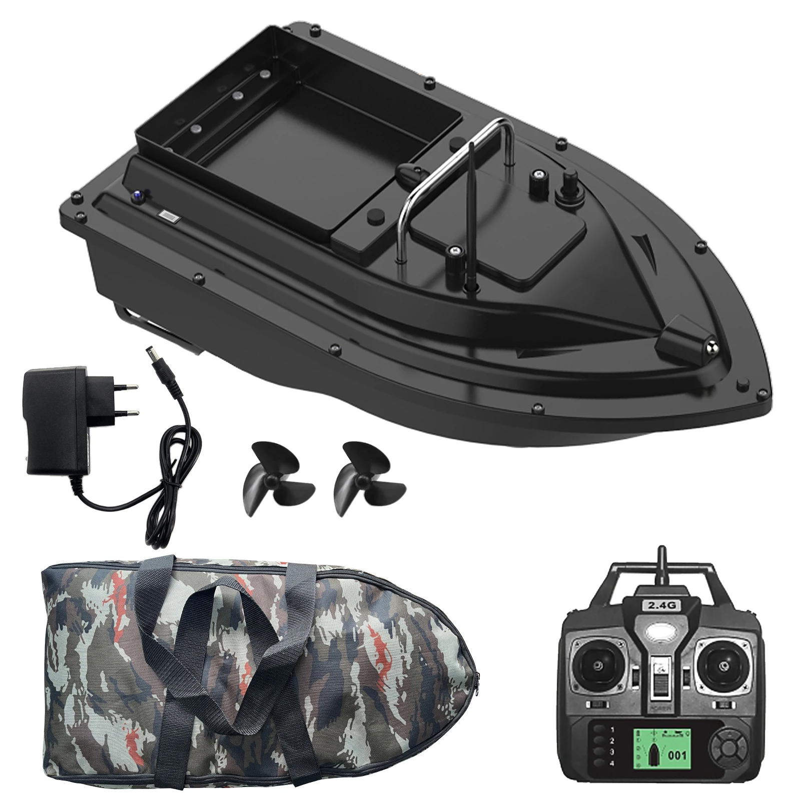 GPS Fishing Bait Boat with Large Bait Container Automatic Bait Boat with 400-500M Remote Range