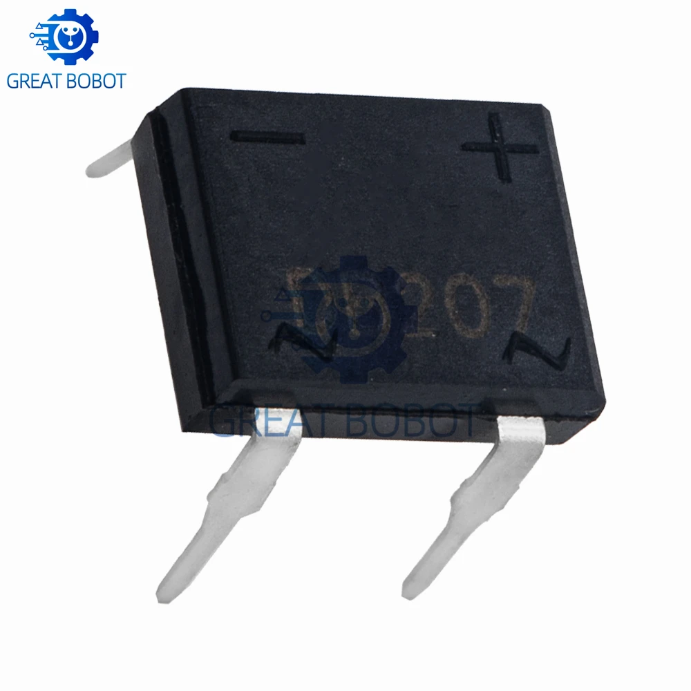 BS 10pcs/lot diode bridge retifica DB207 DIP-4 DB207S DIP4 2A 1000V power diode rectifier 1000v electronic components