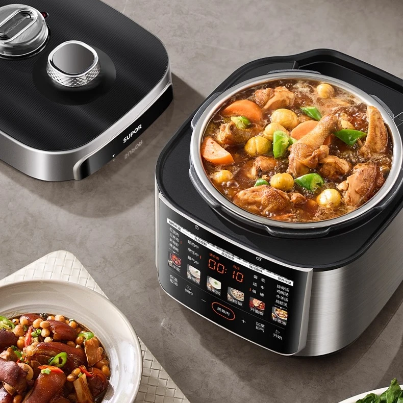 5L Fresh Breath Electric Pressure Cooker, Rapid Exhaust Multi-Functional Smart Cooker! for Effortless Home Cooking