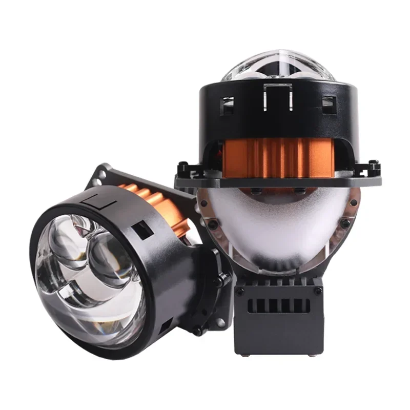 SANVI S12 PRO Bi LED Hyperboloid Projector Lenses Headlight 12V 120W 5500K Hella 3R G5 For Motorcycle Car Accessories Universal