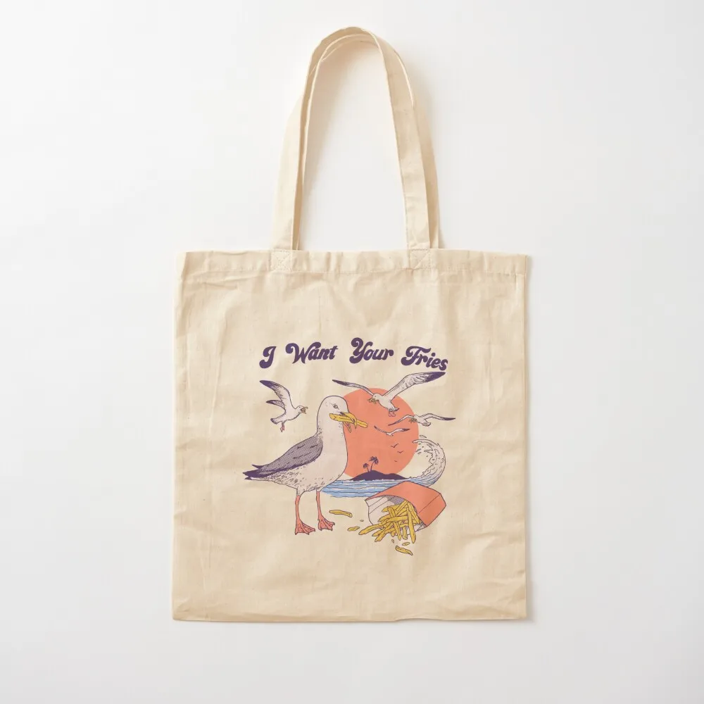 

I Want Your Fries Tote Bag Beach bag Women's beach bags Fabric bag Canvas Tote