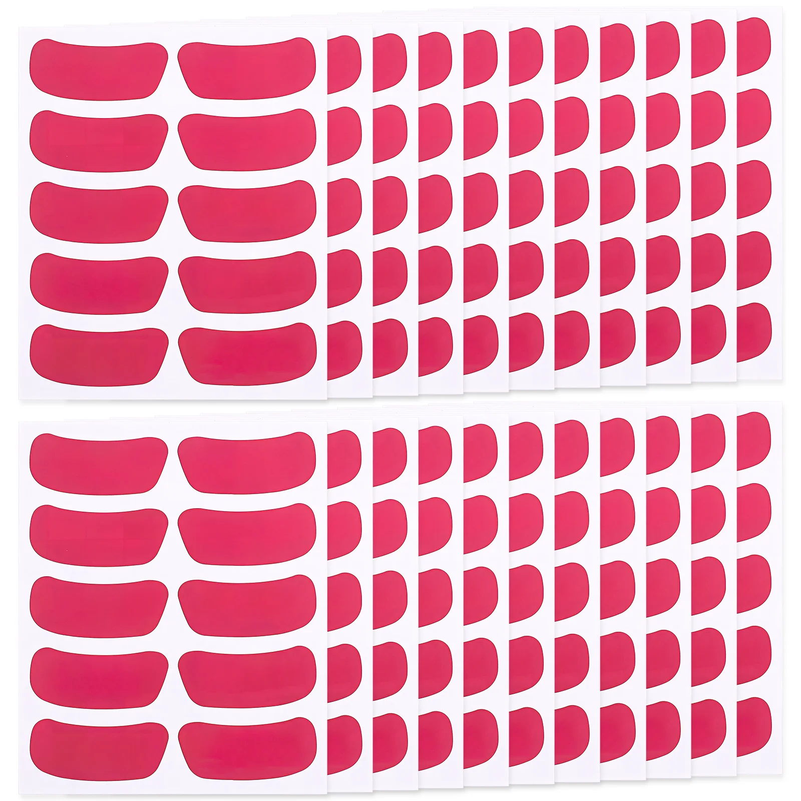 

22 Sheets Face Stickers Eye Black Strips Sport Adhesive Tape Rosy Pvc Self adhesive Sports Softball Baseball Hockey Football