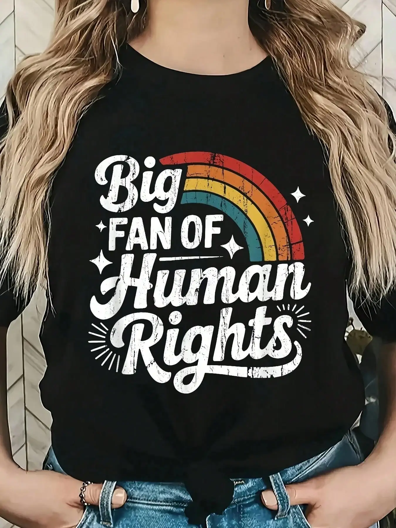 Big Fan Of Human Rights, Social Justice, Equality T-Shirt, Graphic Tees Women