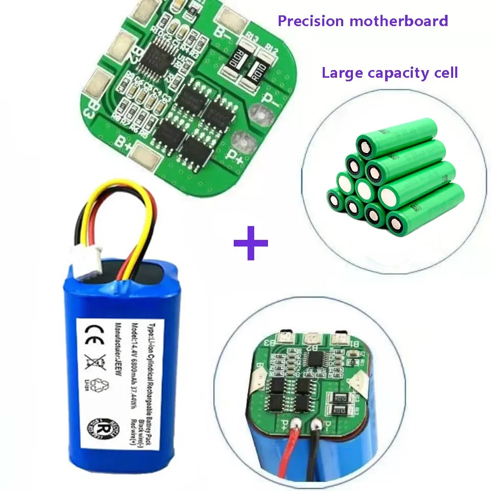 100%.Original.(For C30B).Battery.For.Lirctroux.C30B.Robot.Vacuum.Cleaner.14.4V. 2800mAh,/8800mAh/9900mAh/12800mah Lithium Cell