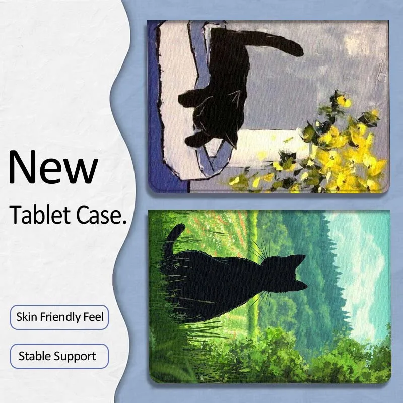 

Cat Popular Art Creative Gift For Xiaoxin Lenovo Tab P12 Extreme Legion Y900 Idea Pro GT 12.1 2025 Foldable Tablet Case