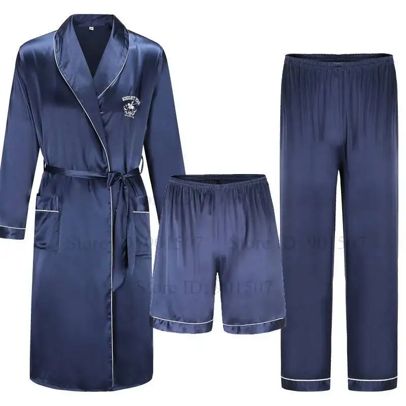 

Мужская домашняя одежда, халаты для отдыха, атласный халат, летняя весенняя ночная рубашка, мужское повседневное кимоно, халат, шелковая одежда для сна, ночная рубашка