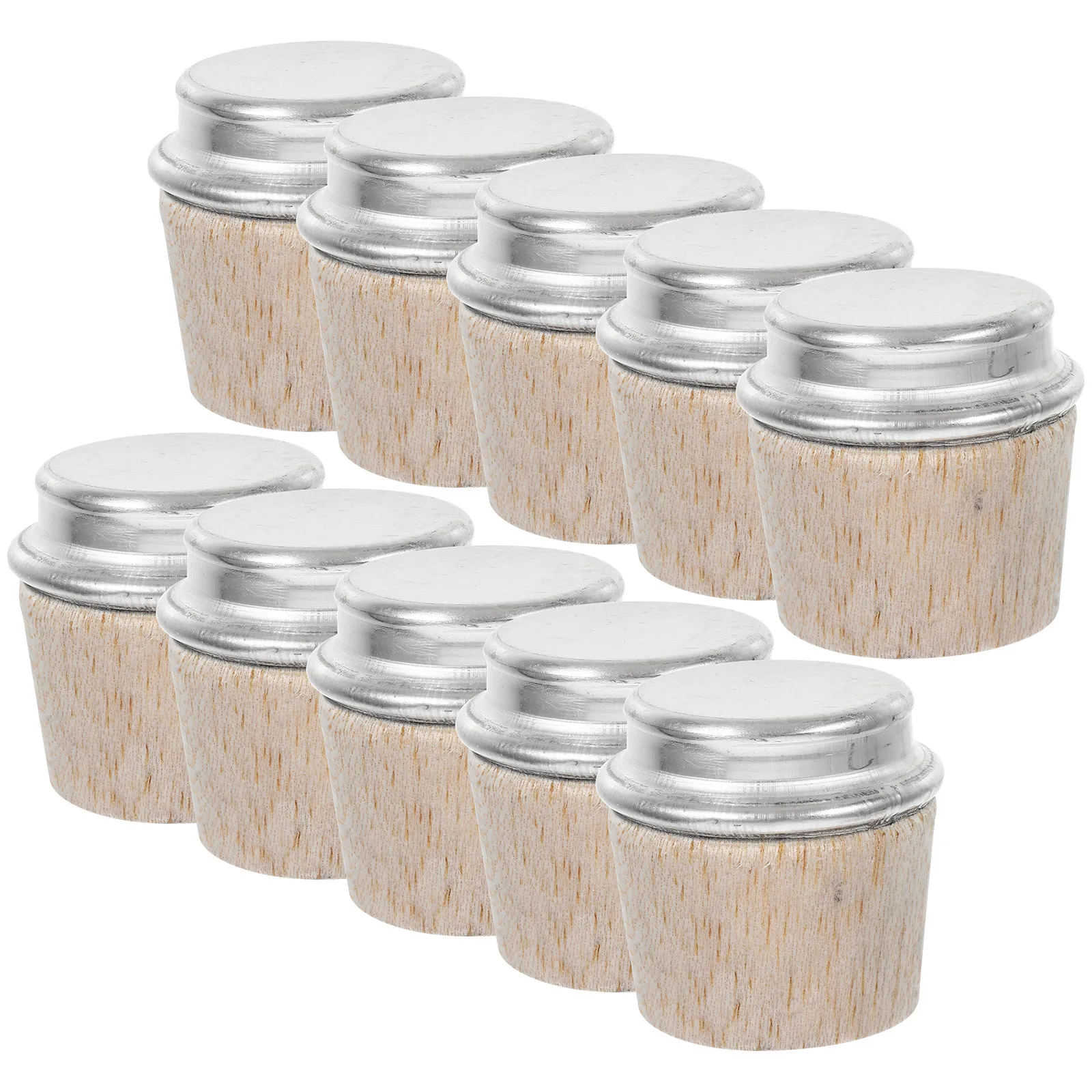 10Pcs Insulated Bottle Stopper Wooden Cap Heat Insulation Boiling Water Bottle Plug Kettle Stopper Replacement Part for Kitchen