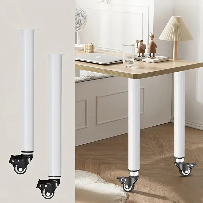 41-62cm 2pcs  Adjustable table legs with locking casters suitable for tables sofas dressing tables and adjustable height