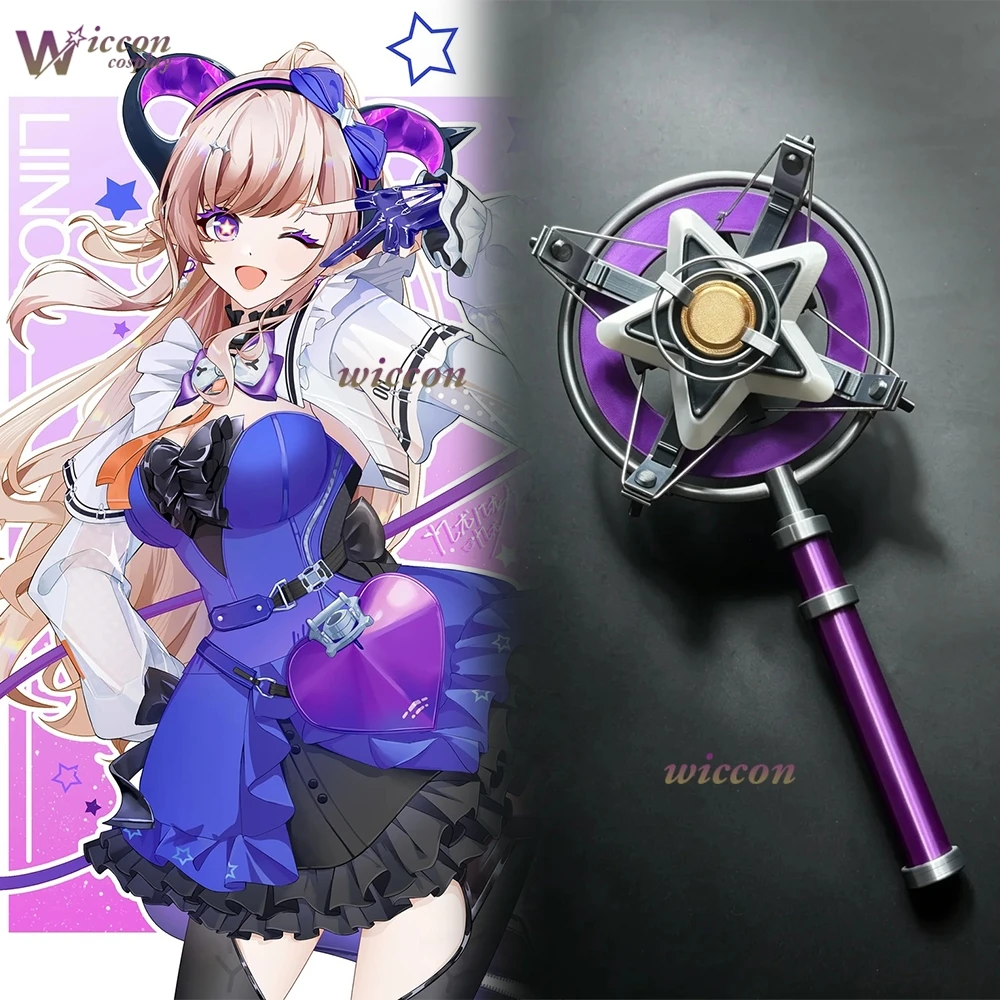 KospLAY Arknights Endfield Liino Cosplay Microphone Prop Game Idol Character Stage Accessory Comic Con Halloween Theme Shooting